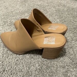 DV by Dolce Vita Camel Block Heel Mules
